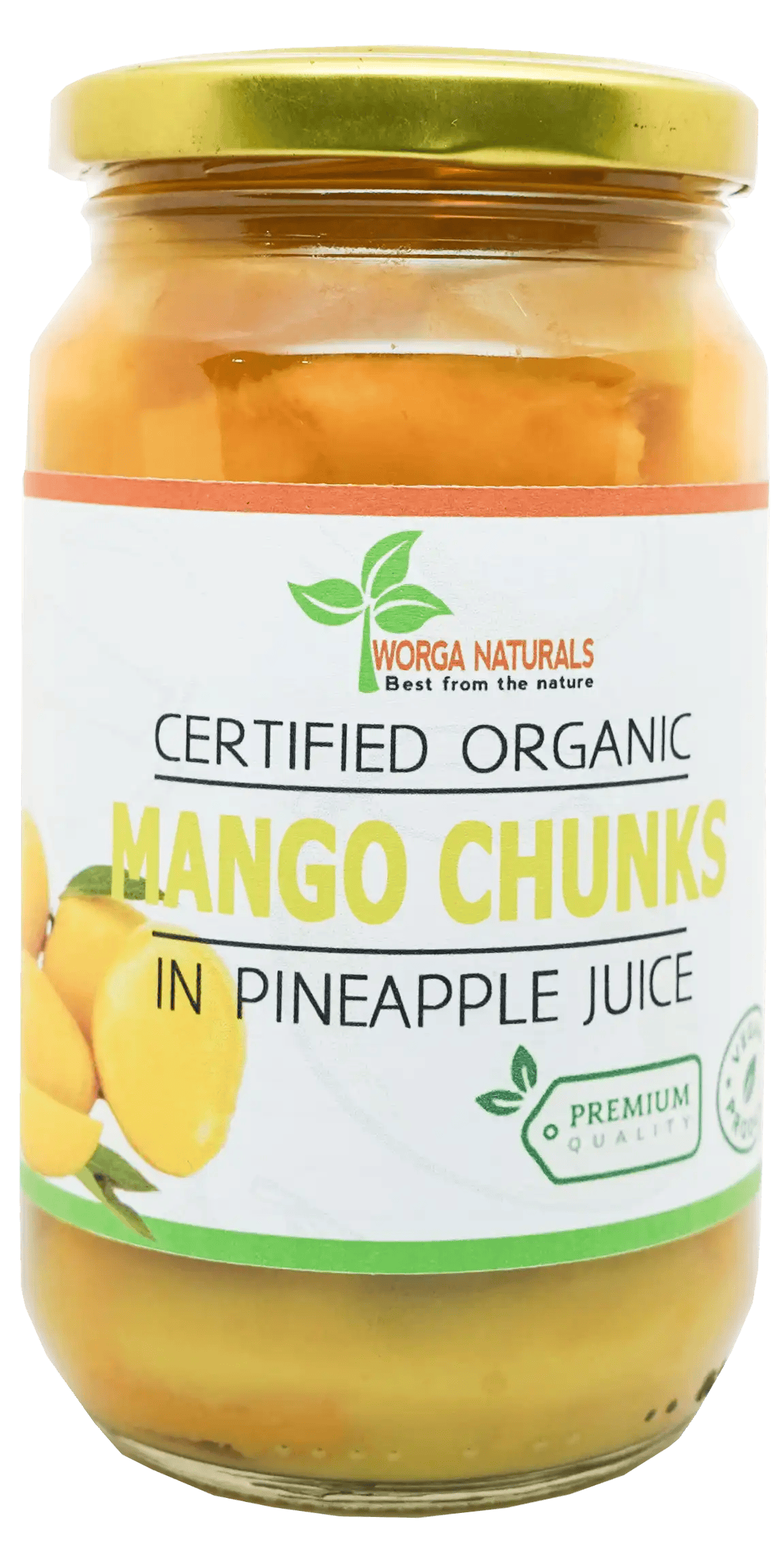 Organic Mango Chunks in Pineapple Juice